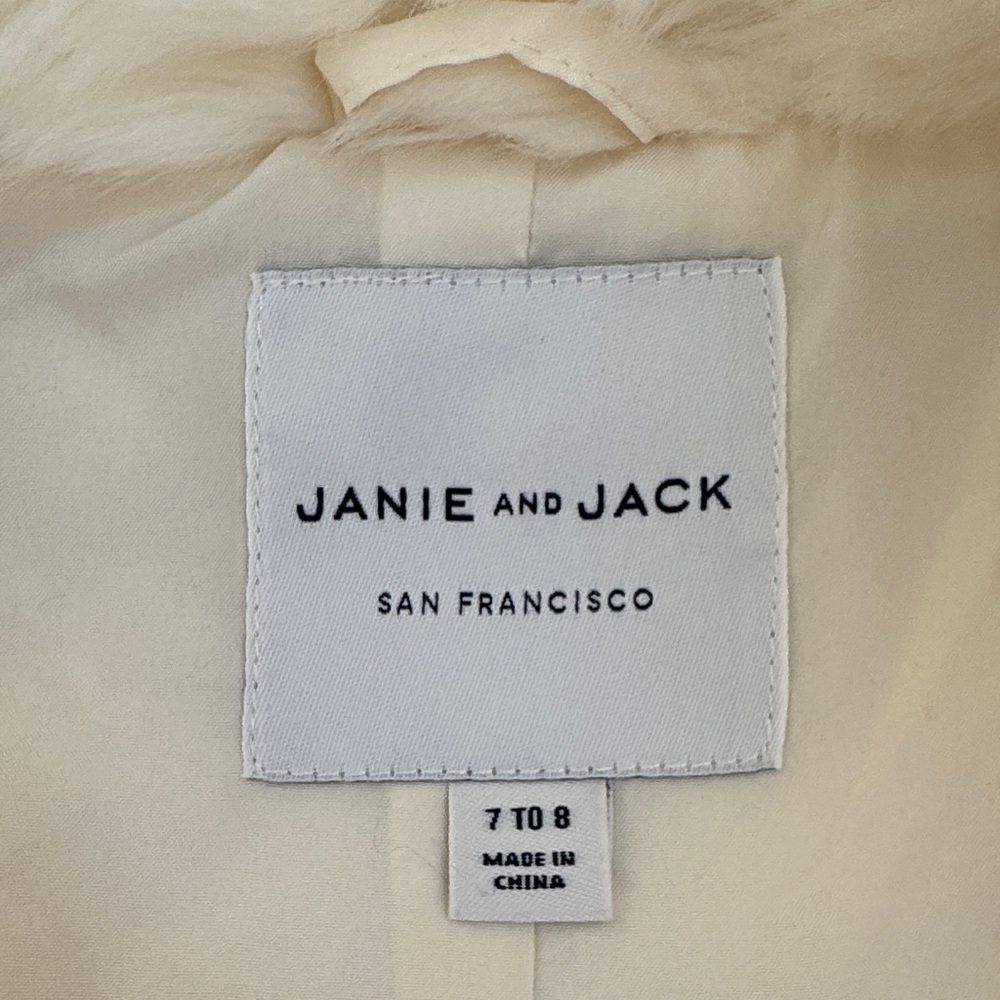 American Girl® x Janie and Jack "Soft as Snow" fur jacket 7/8 - Picture 2 of 5